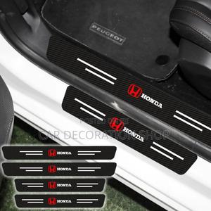 4pcs Honda Door Step Antiscratch Carbon Finish Stickers - thumbnail 2
