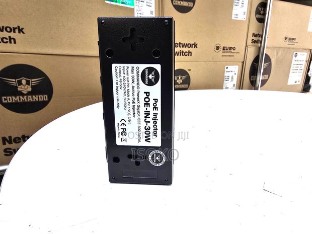 Poe-Inj-30wcommando Powerx Gigabit Ieee 802.3af/At, Max 30w,