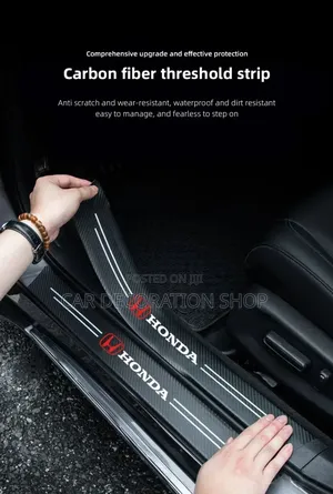 Honda Door Side Step Sill Strip Carbon Fiber
