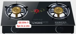 Ailyons Glass Table Top 2burner Cooker