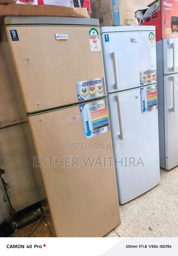 Free Standing Brown Double Doors Ramtoms Fridge - main view
