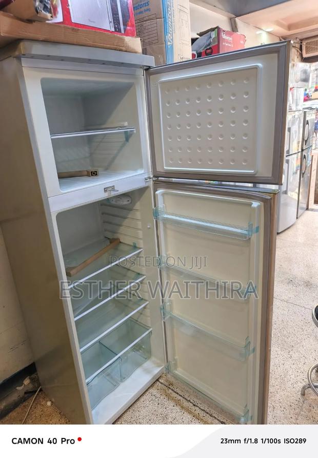 Free Standing Brown Double Doors Ramtoms Fridge - thumbnail 2