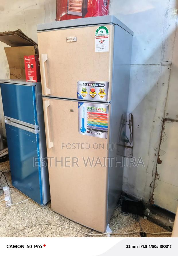 Free Standing Brown Double Doors Ramtoms Fridge - thumbnail 3