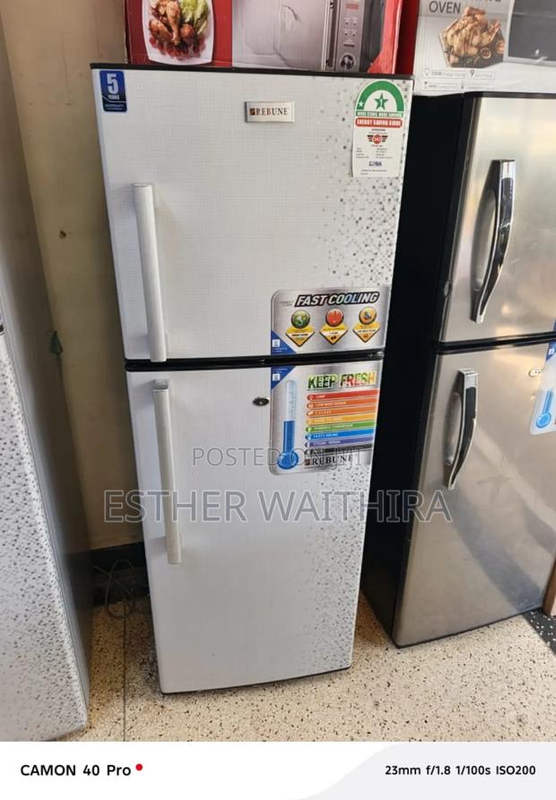 White Freestanding Rebune Fridge