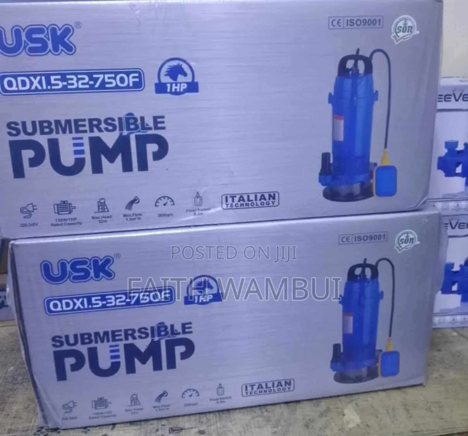 New Arrival 1hp Usk Submersible Water Pump Machine