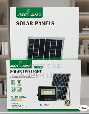 Jsot 100w Solar Led Flood Light-3 Color CCT Switchable Waterproof Ip67