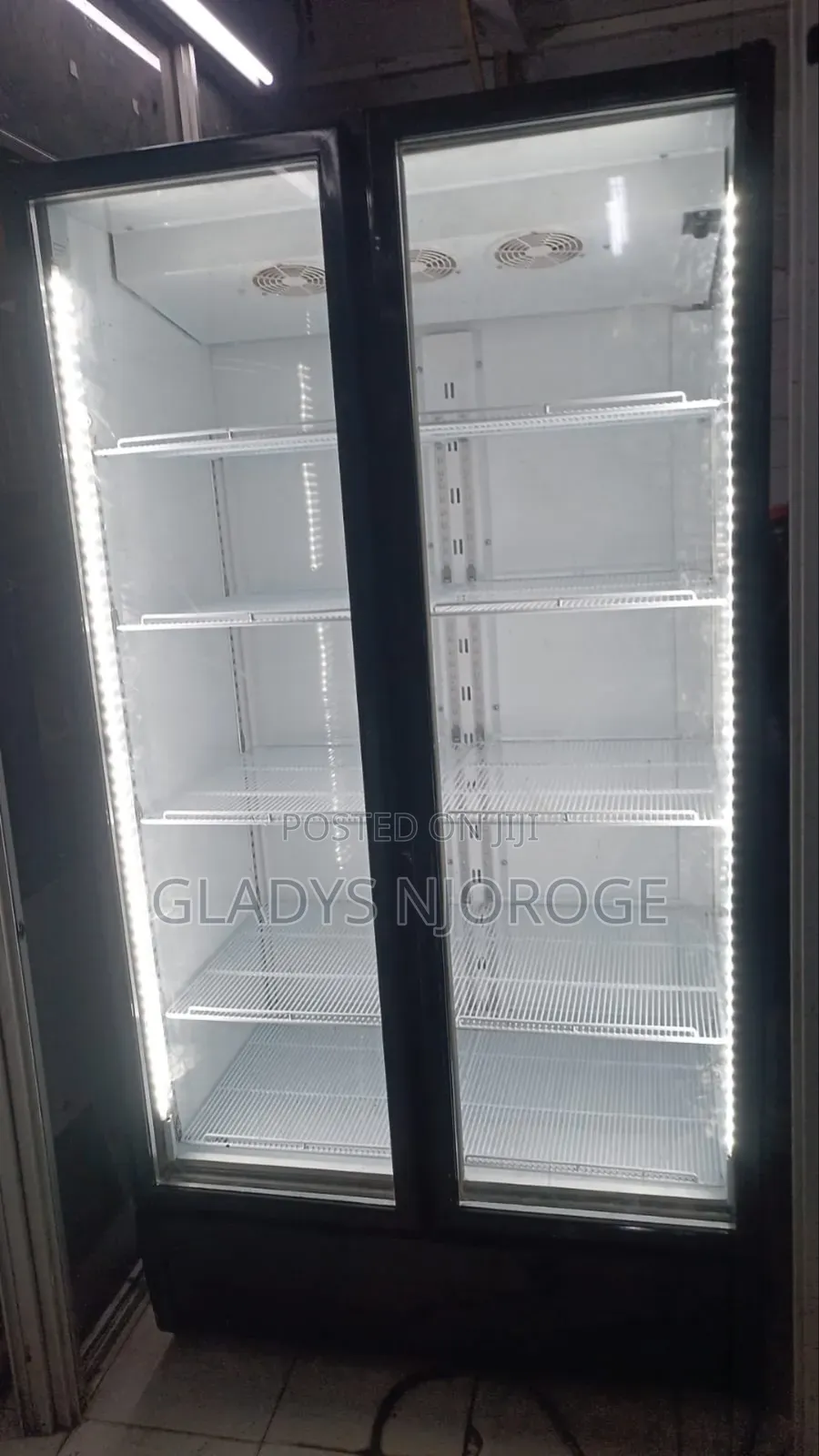 Showcase Double Door Display Fridge 1200l