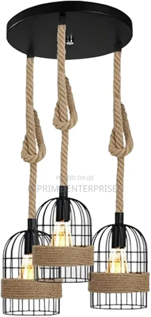 Vintage Hemp Rope Pendant