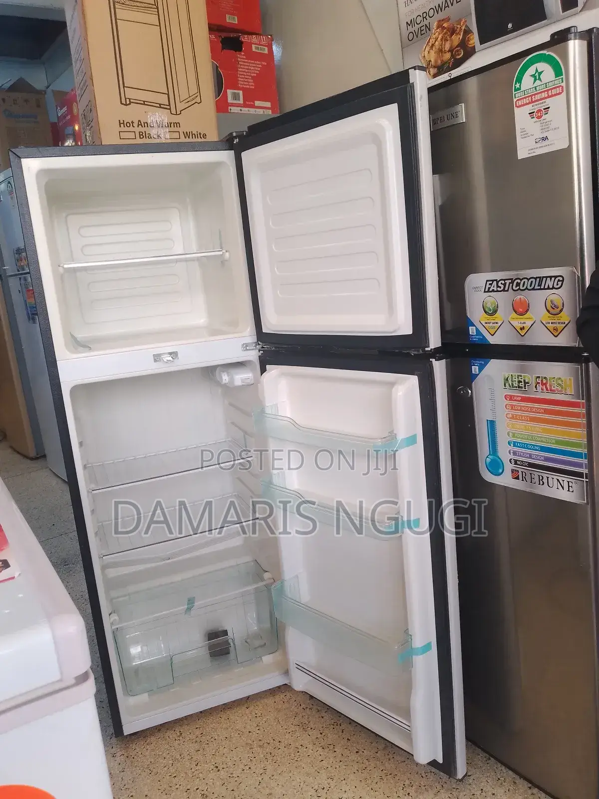 213litres Double Door Fridge