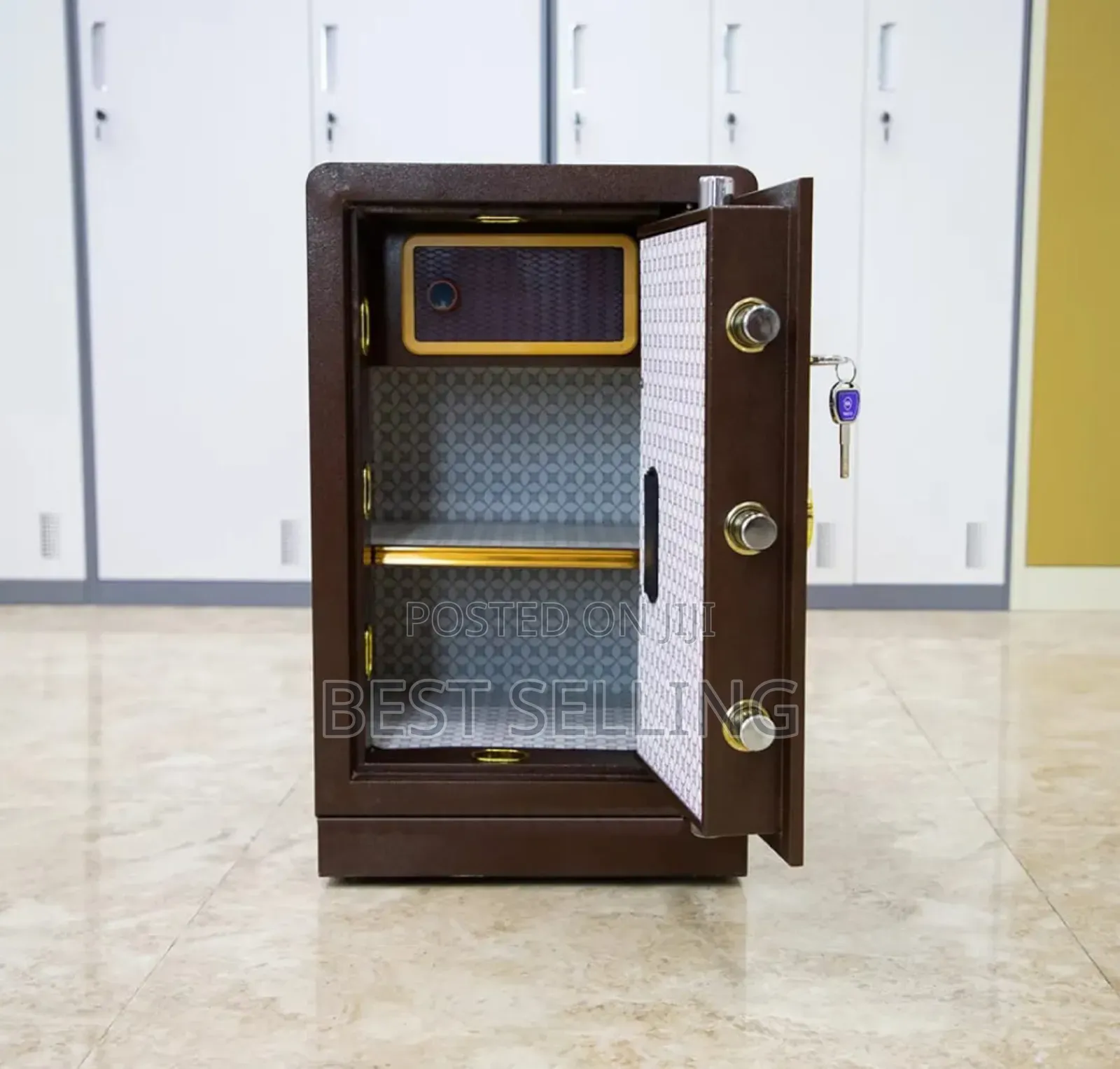Opened 45kg Brown Safe Box
