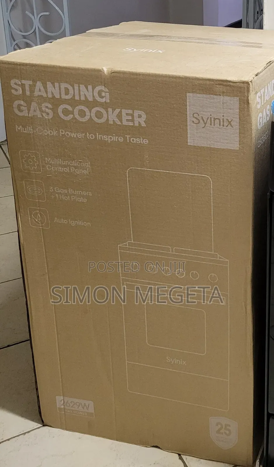  Now Available Syinix 50×50 Standing Cooker Featuring Electric Oven