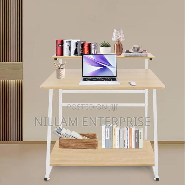 3tier Minimalist Computer Desk, - thumbnail 3