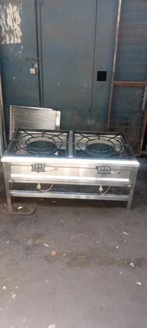 High Pressure Four Rings Stainless Steel Two Burner.