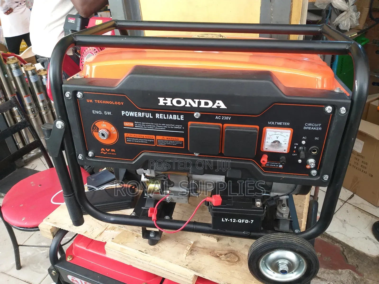 Honda 7.5kva 13hp Petrol Generator Keystart