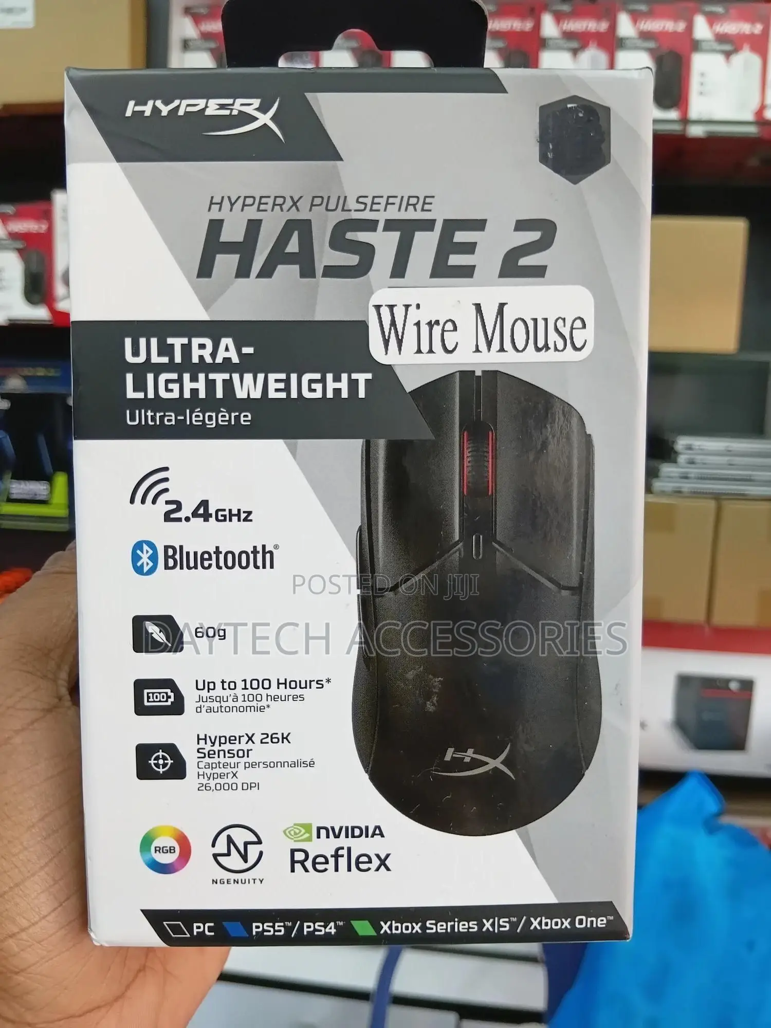 Hyperx Pulsefire Haste 2 - Wireless Gaming Mouse - Black