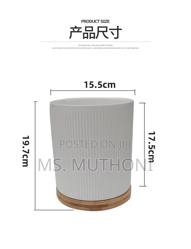 Elegant Ceramic Cutlery Holder* - thumbnail 4