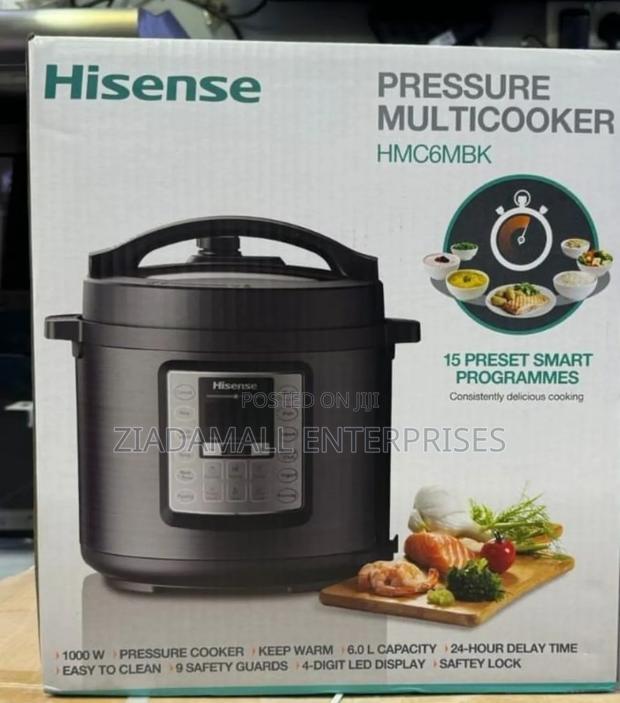 Hisense Pressure Cooker 6 Litres Capacity Smart Cooking Companion