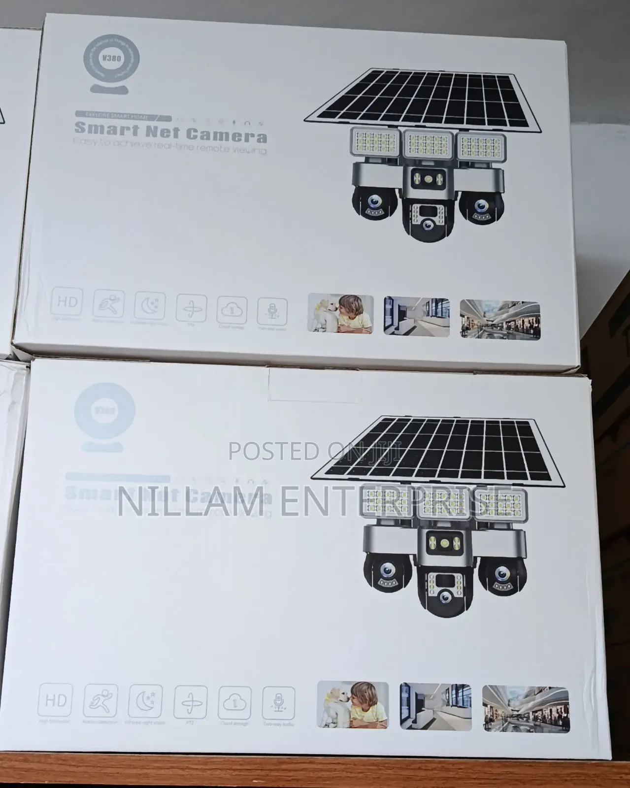 4g Triple Lens Solar PTZ Camera With Integrated Lighting