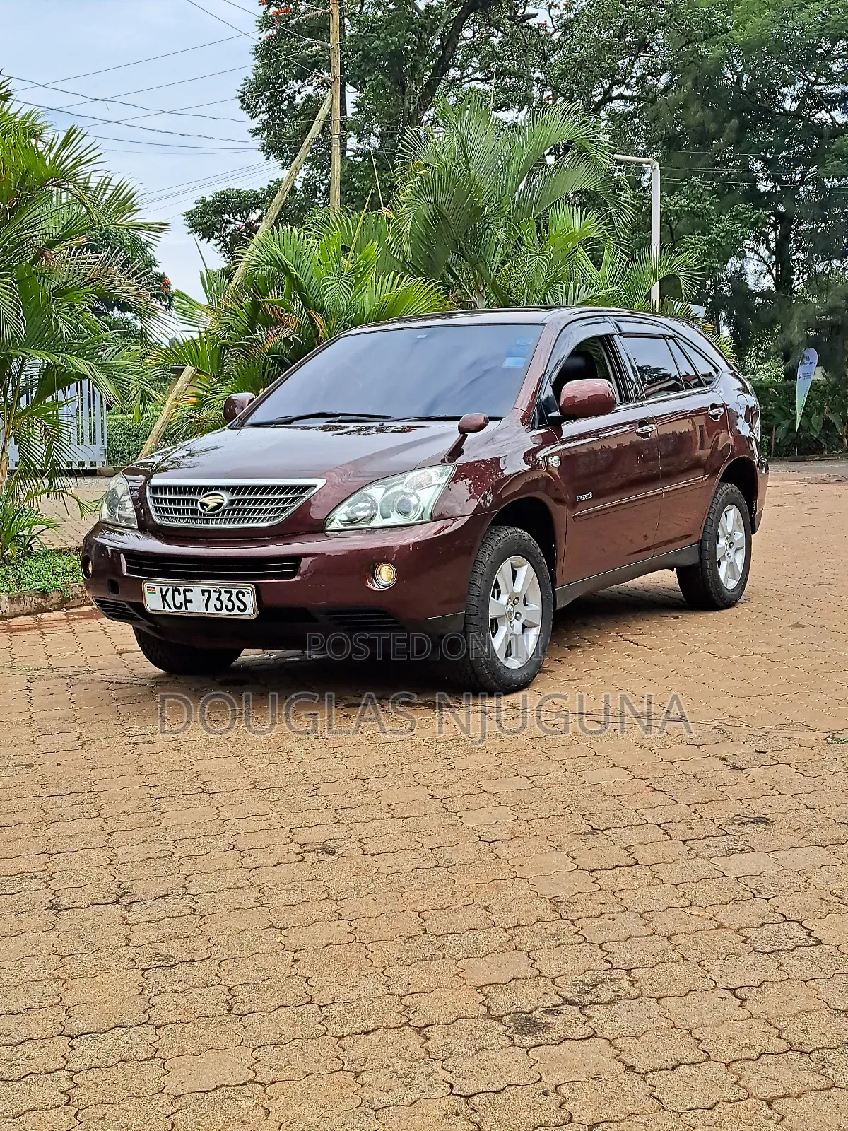 Toyota Harrier 3.3 Hybrid 4WD 2008 Maroon