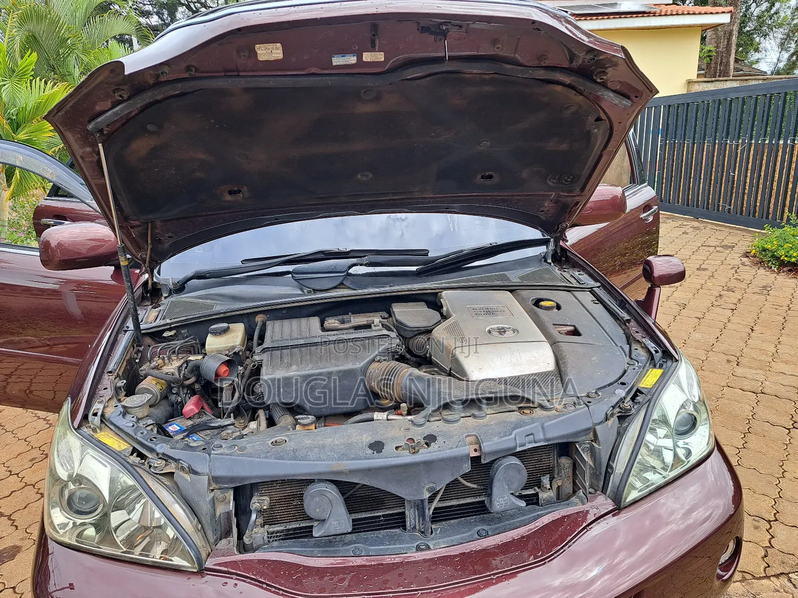 Toyota Harrier 3.3 Hybrid 4WD 2008 Maroon