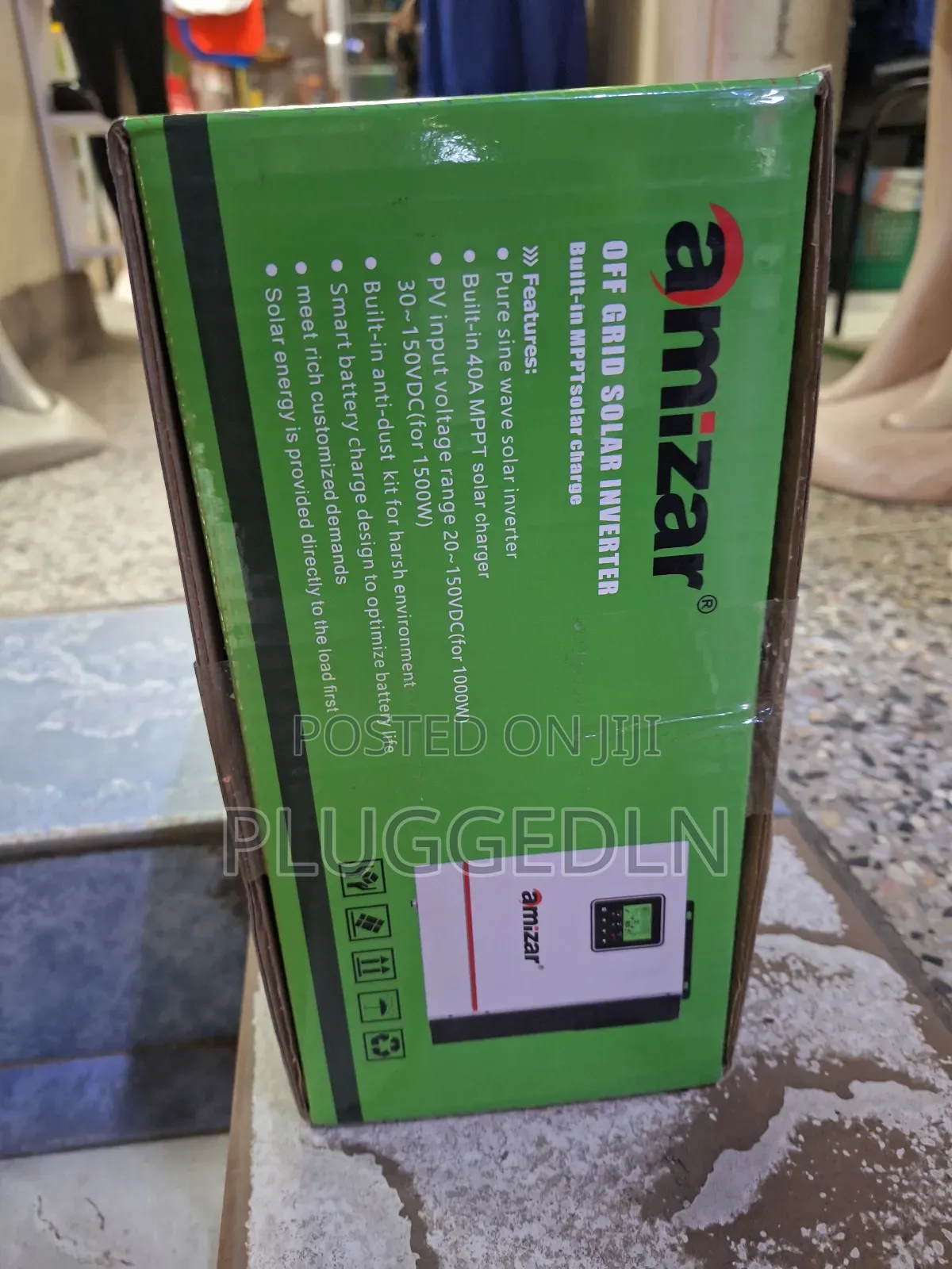 1kw Amizar Solar Inverter 12v 40a Mppt.