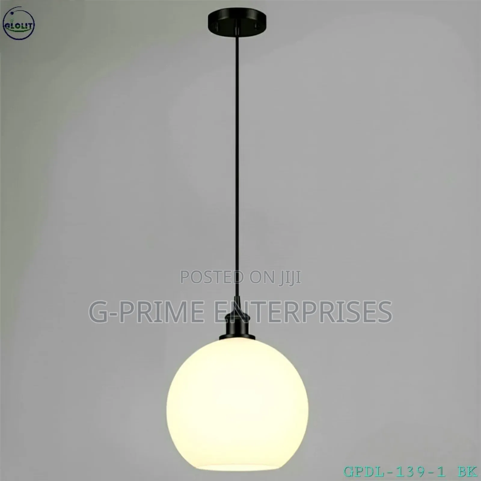 Glass Globe Round Pendant Light