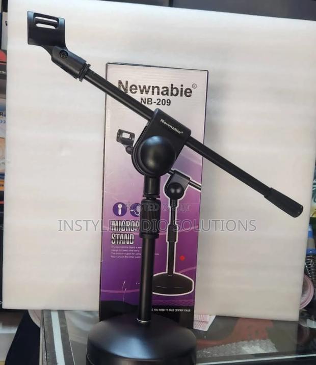 Metallic Adjustable Microphone Table Stand