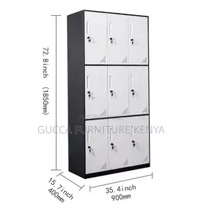 9-Door's Filling Gym Storage Locker Cabinet