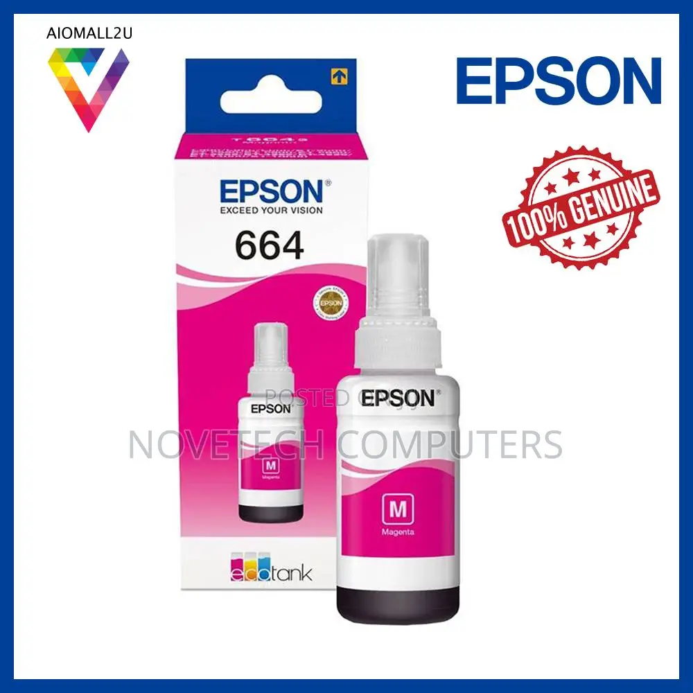 Epson T6643 (C13t66434a) Original Ink Bottle 70ml - Magenta