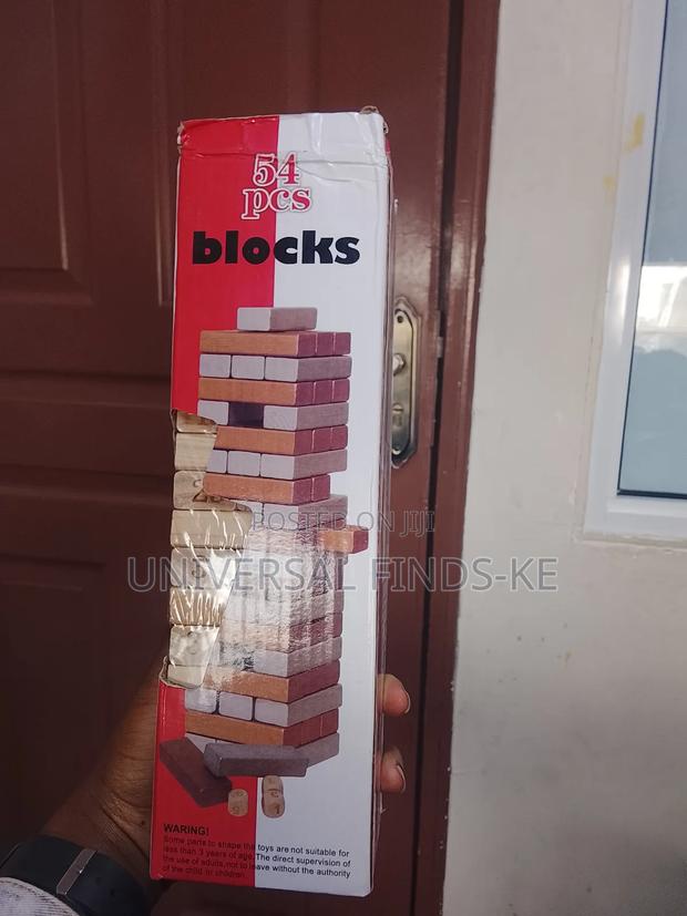 54 PCS of a Wooden Jenga Blocks