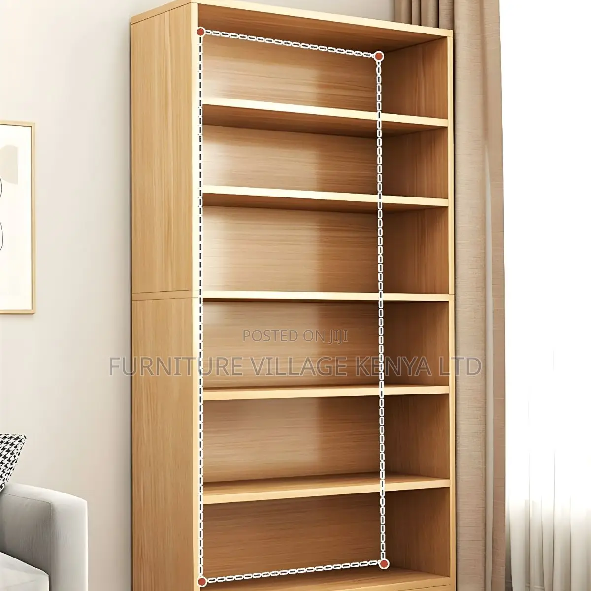 Bookcase; Wooden 5-Tier Office Bookcase