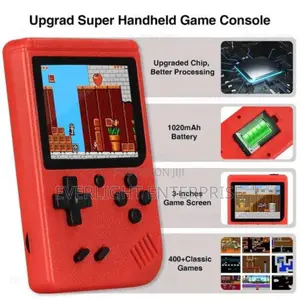 Mini Video Game Console With in-Built 400 Games, Can Support 2 Players