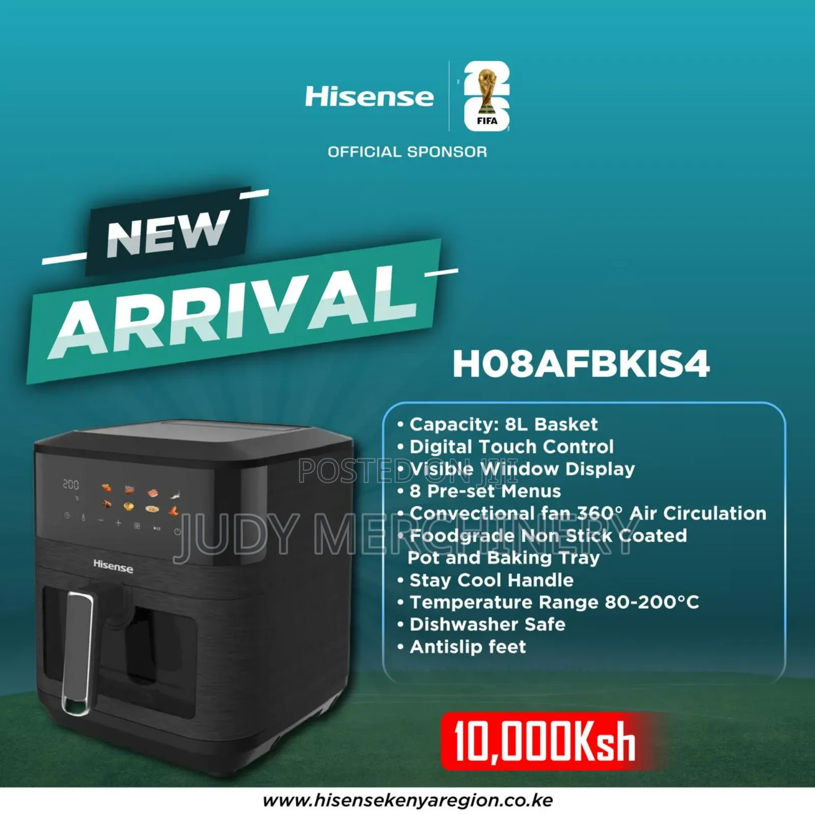 Hisense Air Fryer Ho8afbkis4