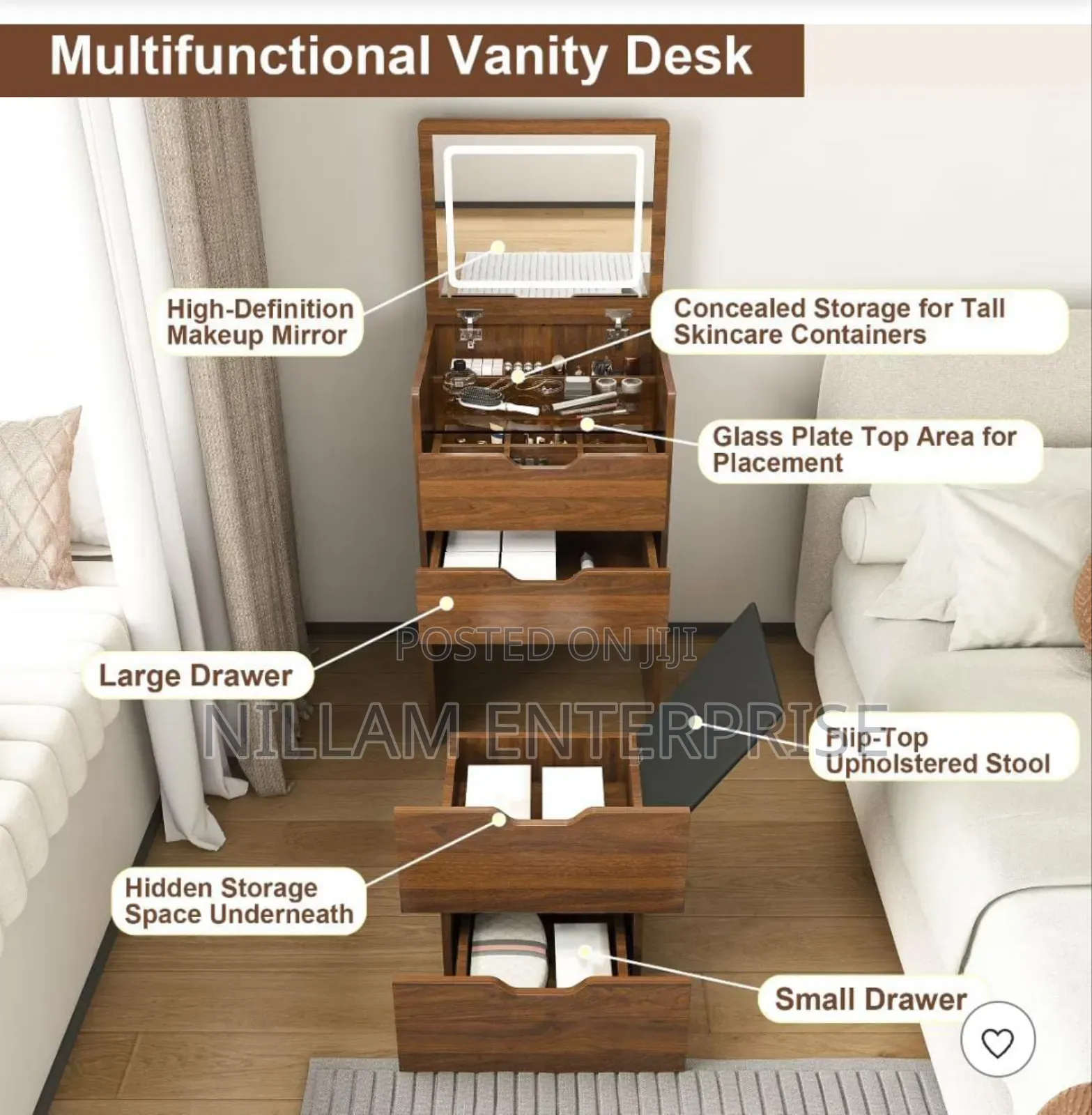 Versatile Bedroom Table