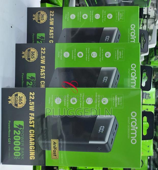 Oraimo Powernova *22.5w 20,000mah* Fast Power Bank
