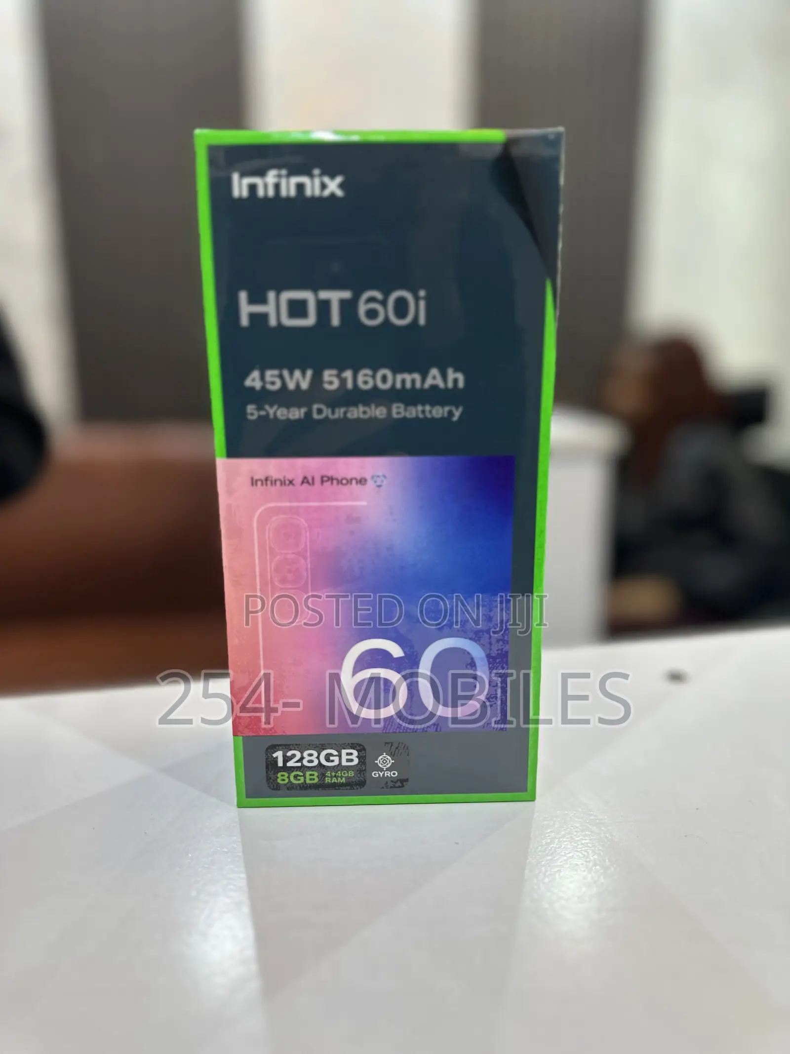New Infinix Hot 60i 128 GB Black