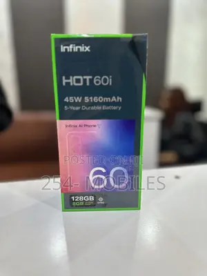 New Infinix Hot 60i 128 GB Black