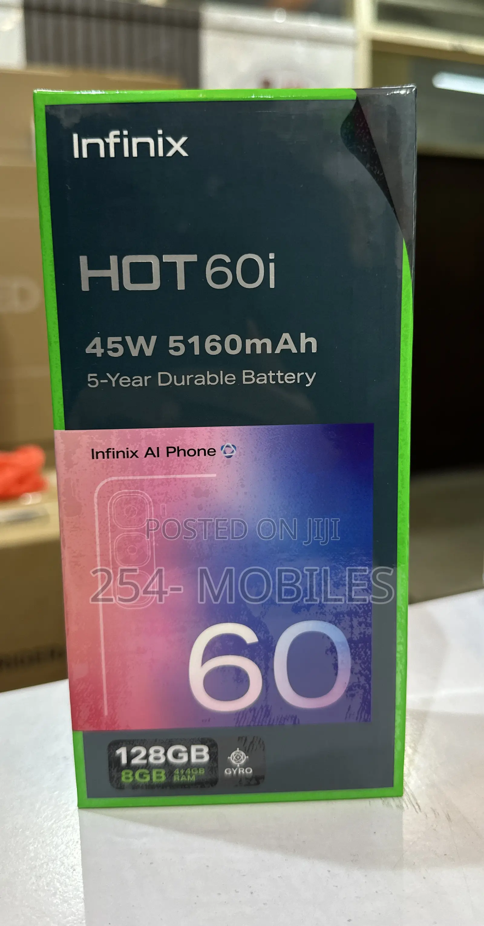 New Infinix Hot 60i 128 GB Black