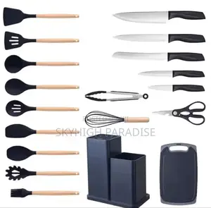 19pcs Silicon Spoons and Knives.