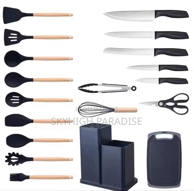 19pcs Silicon Spoons and Knives.