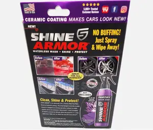 Fortify Quick Coat 3-1 Wash, Protect Shine Armour Car Wax Body Spray