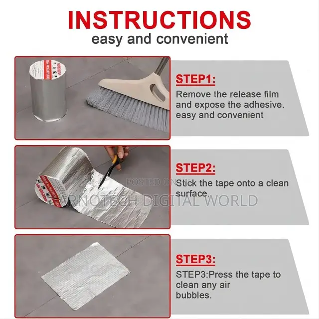 5m by 10 Cm Super Strong Waterproof Seal Repair Self Adhesive Tape