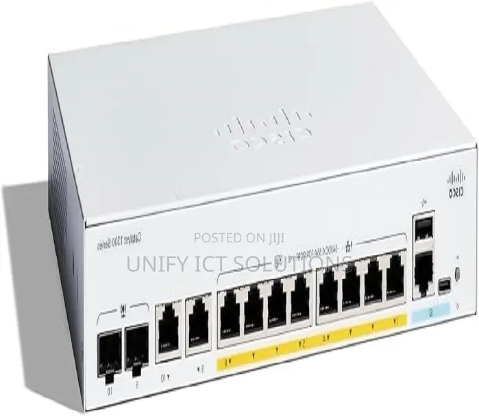 Cisco C1300-8p-E-2g Catalyst 1300 8-Port Ge, Ext Ps, 2x1g Combo