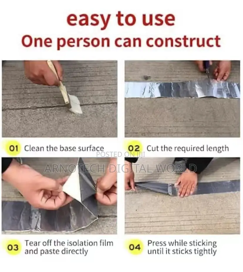 Self Adhesive Uv Protection Waterproof Aluminiam Butyl Rubber Tape