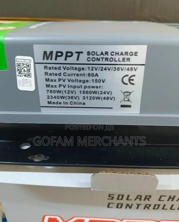 MPPT 60a 12v/24v/48v Solar Charge Controller - thumbnail 2