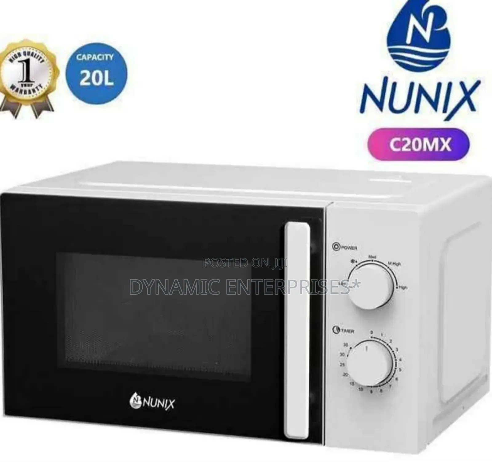 Nunix 20 Litres Manual Setting Microwave Oven