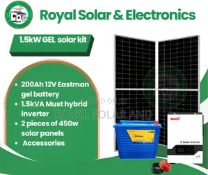 1.5kw Solarkit With 200ah Gel Battery