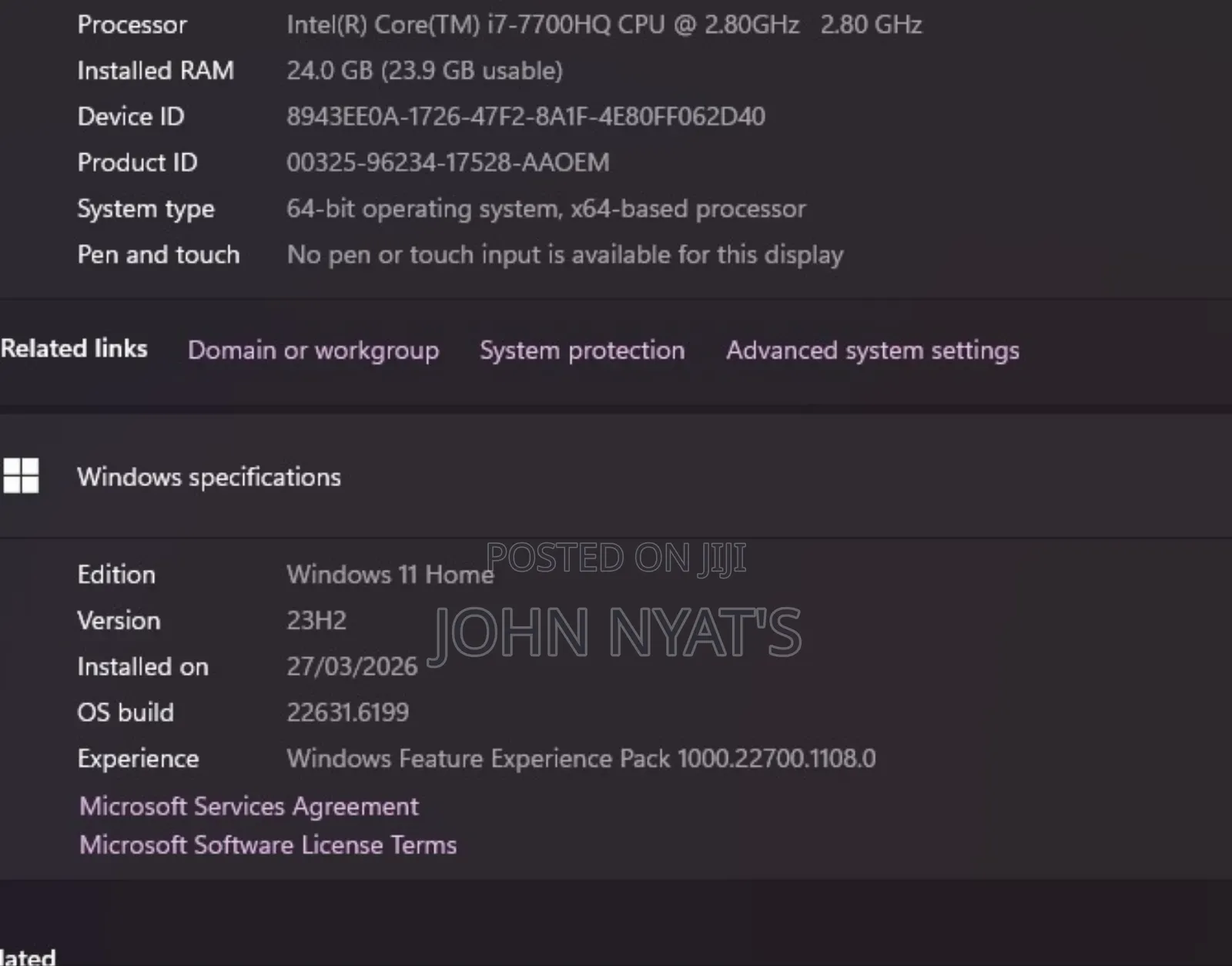 Laptop Asus ROG G703 24GB Intel Core i7 SSD 500GB