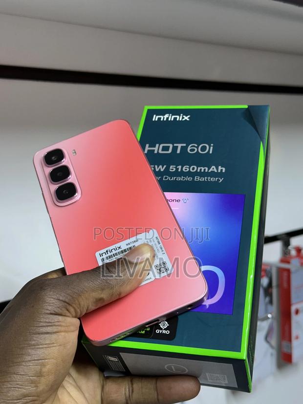New Infinix Hot 60i 128 GB Pink - thumbnail 3