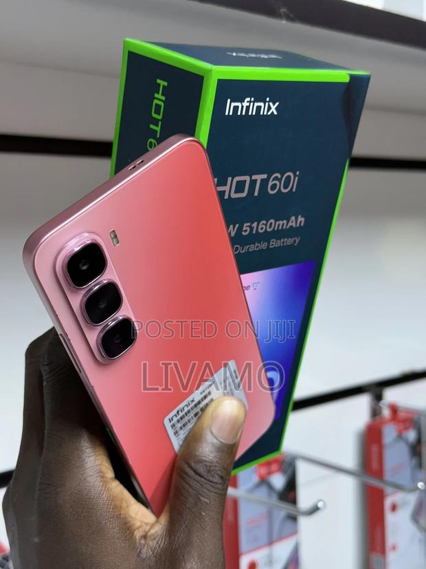 New Infinix Hot 60i 128 GB Pink - thumbnail 4